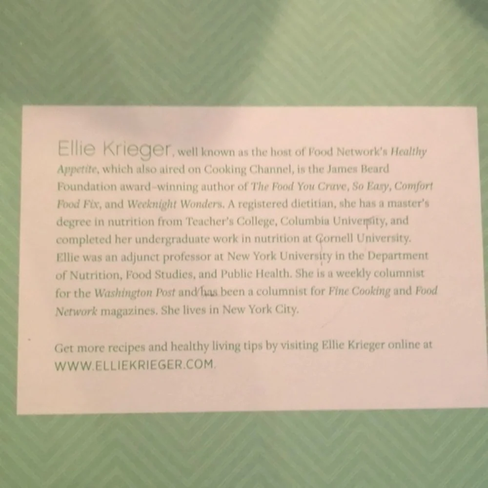 You have it made cookbook Ellie Krieger